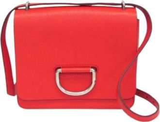 Burberry Pre-owned Cross Body Bags, female, Red, Size: ONE SIZE Pre-owned D-ring Shoulder Bag