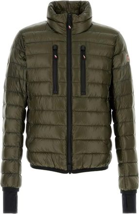 Moncler Olive green nylon Hers down jacket