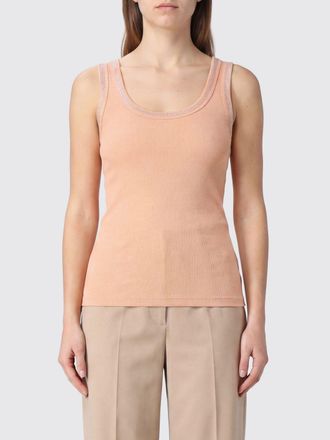 Patrizia Pepe Top in cotone stretch con strass
