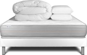 VITALIT Pack Colch&oacute;n Blanco Espuma Viscoel&aacute;stica 180 X 200