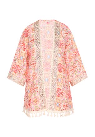 Izia Kimono Dames Roze Veelkleurig