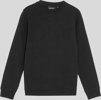 Lyle & Scott Lyle And Scott Mens Embossed Eagle Crew Neck Sweatshirt - Black - Size: 14/15 y