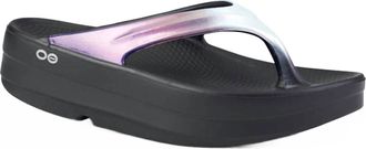 Oofos Womens Oomega Oolala Lux Sandal In Calypso