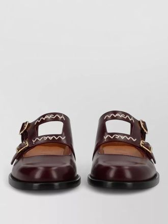 Marni bambi 3.0 moccasin mules cutout embroidery