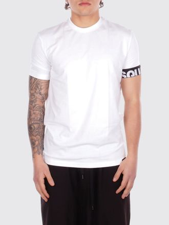 Dsquared2 T-shirt in cotone con banda logo Dsquared2