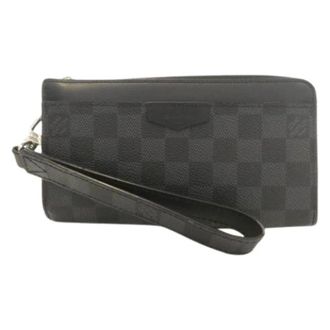 Louis Vuitton Pre-owned Clutches, male, Black, Size: ONE SIZE Pre-owned Long wallet (bi-fold)