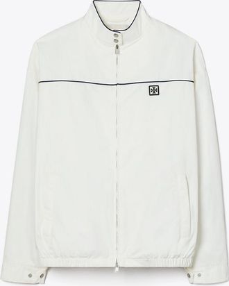 Tory Burch Womens Oversized Nylon Tennis Jacket, size XS