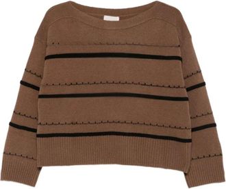Pennyblack Maglieria Girocollo - - Knitwear - Donna - Marrone - L