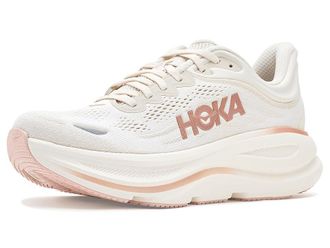 Hoka One One Bondi 9 Womens Shoes Oat Milk/Rose Gold : 10.5 B - Medium