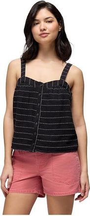 Prana Goldie Beach Tank Top Womens Clothing Black : LG (Womens 12-14), Cotton