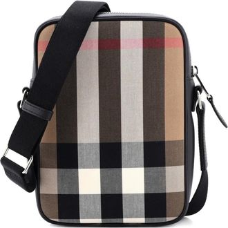 Burberry Vertical Paddy Bag Vintage Check Canvas crossbody bag - Marrone