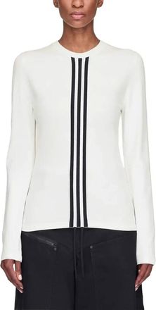 adidas Fitness, Dames, Wit, S, Leer, 3-Stripes Long Sleeve Tee