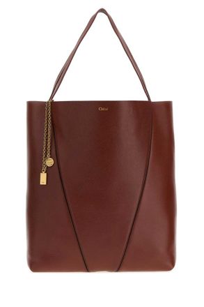 Chlo&eacute; Brown Spin Large Tote