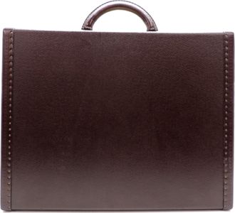 Louis Vuitton Acajou Red Brown Taiga Leather Attach&eacute; Case (Pre-Owned)