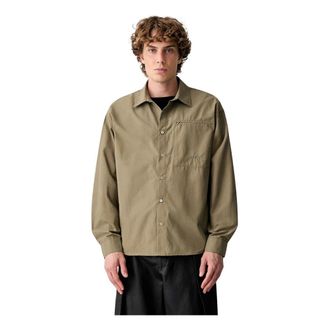 Rains Jassen, Heren, Groen, XL, Katoen, Licht Geweven Shirt