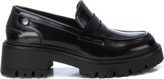 Xti Womens Moccasins Shoes In Black