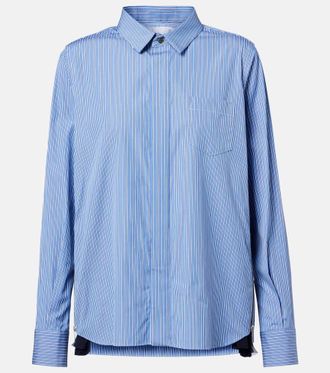 sacai Paneled poplin shirt