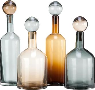 Pols Potten Pols Potten - Bubbles & Bottles Karaffe, mehrfarbig neutral (4er-Set)