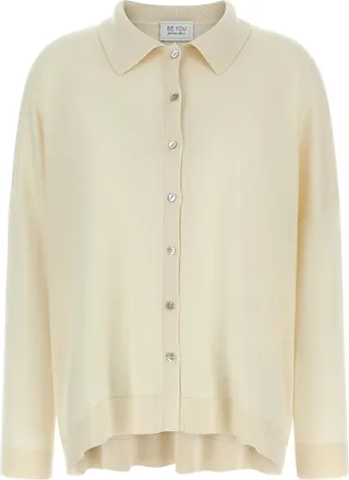 Be You White Cashmere Womens Cardigan