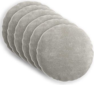 vidaXL Funda De Almohada 6 Uds. Heerlen Gris Claro &Oslash; 30 Cm Vidaxl