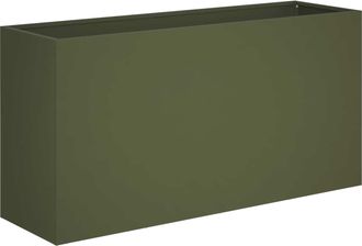 vidaXL Macetero De Jard&iacute;n Verde Oliva 100 X 30 X 40 Cm Vidaxl