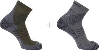 Salomon X Ultra Access Quarter 2-Pack Wandersocken - Unisex | grau