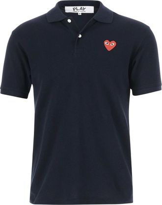 Comme Des Gar&ccedil;ons Polo Shirts, male, Blue, Size: L Blue T-shirts and Polos