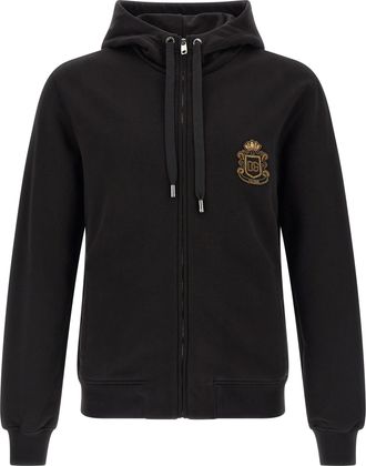 Dolce & Gabbana Black Cotton Mens Sweatshirt