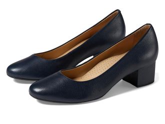 Marc Joseph New York Broad Street High Womens Heels Navy Napa Soft : 8.5 M, Leather/Rubber