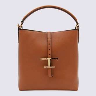 Tod's Brown Leather Top Handle Bag