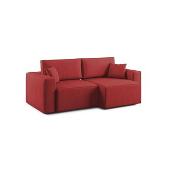 Divani.Store Morfeo Sof&aacute; Con Asiento Extra&iacute;ble En Tela Impermeable 180 Cm Rojo