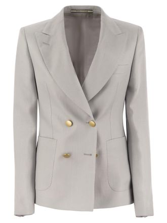 Tagliatore Leinen Doppelbrustblazer