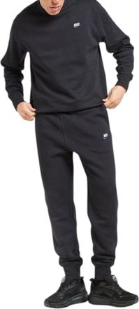 Nike Mens Tracksuit Club Swoosh Sportswear Pullover Sweatshirt Fleece Joggers - Black Cotton - Size X-Large