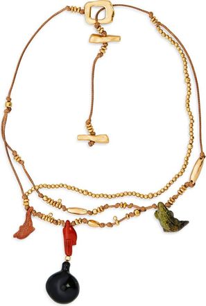 Zimmermann Solara Necklace in Antique Gold/Multi at Nordstrom