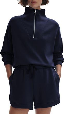 Varley Hawley Half-Zip Sweatshirt in Navy at Nordstrom, Size Large