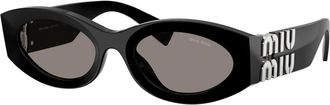 Miu Miu Sunglasses, unisex, Black, Size: 54 MM 0MU 11Ws Oval Sunglasses