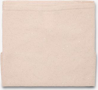 Fabiana Filippi Glitzernder dreieckiger flauschiger Strickschal