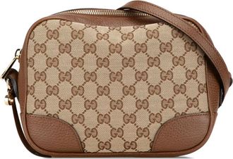 Gucci Borsa a tracolla Bree in tela GG 2000-2015 - Marrone