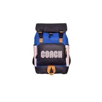 Coach Backpacks, male, Multicolor, Size: ONE SIZE Colorblock Track Backpack