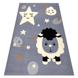 RugsX Rugsx - Alfombra Bcf Flash Sheep 4000 - Oveja Gris Grey 160x220 Cm