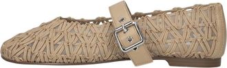 Notre-V Schoenen, Dames, Beige, 40 EU, Leer, Popper Ballerina