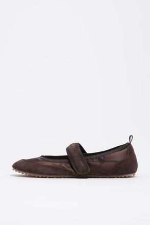 Bimba & Lola Velcro Ballerina Sneaker in Chocolate at Nordstrom, Size 41