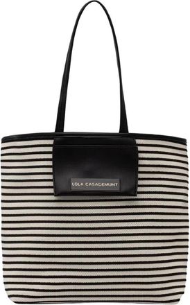Lola Casademunt Shopper met logoplaat - Dames - Shoppers - Zwart - ONE Size - Polyester - Tassen