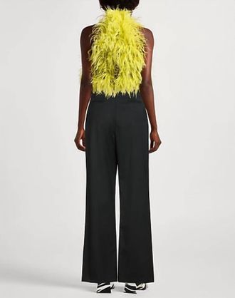 Meimeij Wide-Leg Satin Pants In Black