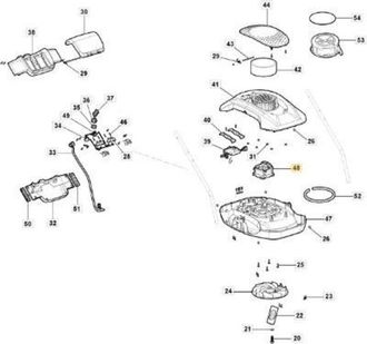 STIGA Sports Motor El&eacute;ctrico T 300 Li 20 Original Stiga - 118811452/0