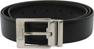 Ferragamo Pre-owned Belts, male, Black, Size: ONE SIZE Pre-owned Leather Belt