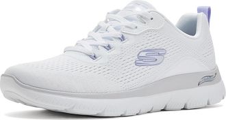 Skechers Arch Fit Summits Womens Shoes White/Lavender : 10.5 B - Medium, Textile