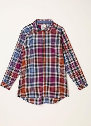 Fat Face FatFace Bessie Plum Purple Check Shirt
