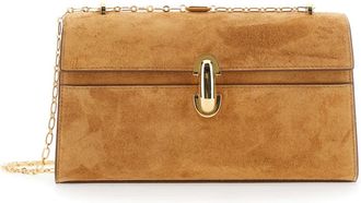 Savette Tassen, Dames, Bruin, ONE Size, Leer, Symmetry Chain Pochette