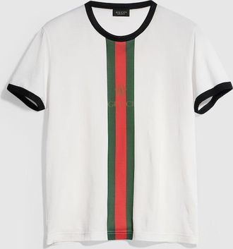 Gucci Cotton Jersey T-shirt With Print, Size XXXL, White, Ready-to-wear
